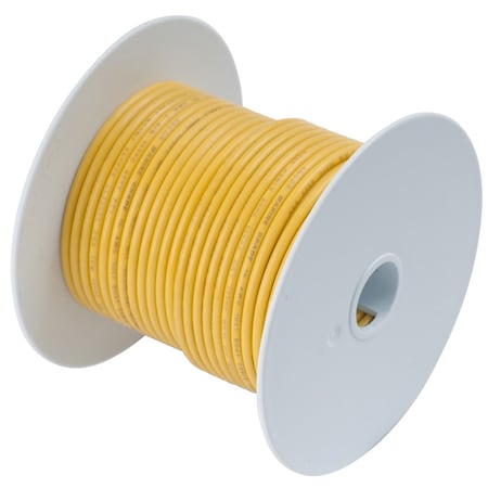 Ancor Primary Wire, Marine, 10 AWG, 1C C, Yellow, Vinyl, Stranded, 600V, 100 ft. 109010